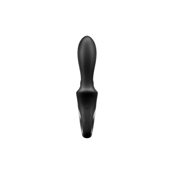 Vibromasseur rabbit noir USB, chauffant et connecté Heat Climax+  Satisfyer 